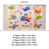  Tranh mica EPeBen dán tường nổi 3d hình dán 3D sở thú dễ thương  decor trang trí Lớp Học Mầm Non, Mẫu giáo, Phòng cho bé 