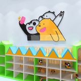  Tranh mica EPeBen dán tường nổi 3d hình dán 3 chú gấu Bare dễ thương decor trang trí Phòng ngủ, Lớp Mẫu giáo, Phòng học 