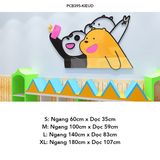  Tranh mica EPeBen dán tường nổi 3d hình dán 3 chú gấu Bare dễ thương decor trang trí Phòng ngủ, Lớp Mẫu giáo, Phòng học 