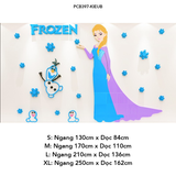  Tranh mica EPeBen dán tường nổi 3d hình công chúa Elsa, Sofia decor trang trí Phòng ngủ cho bé, Phòng học, Mẫu giáo 