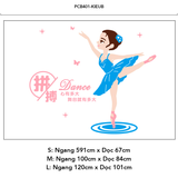  Tranh mica EPeBen dán tường nổi 3d hình Cô bé múa bale decor trang trí lớp học múa ba lê (Inbox để đặt tiếng Việt) 