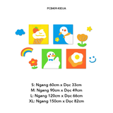  Tranh mica EPeBen dán tường nổi 3d hình Những chú vịt vui vẻ decor trang trí Cửa hàng, Phòng khách, Phòng ngủ cho bé 