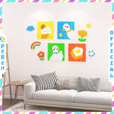  Tranh mica EPeBen dán tường nổi 3d hình Những chú vịt vui vẻ decor trang trí Cửa hàng, Phòng khách, Phòng ngủ cho bé 