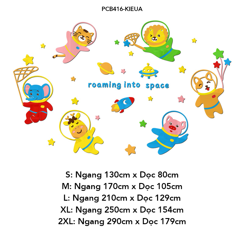  Tranh mica EPeBen dán tường nổi 3d hình Phi Hành Gia cùng hành tinh decor trang trí Phòng ngủ cho bé, Phòng học Mẫu giáo 