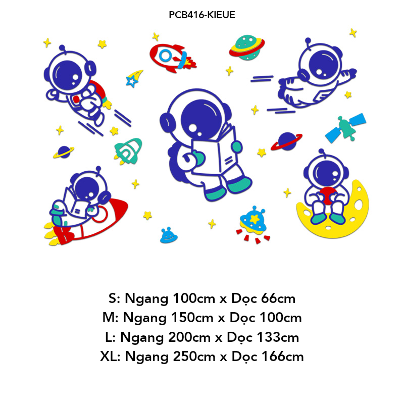  Tranh mica EPeBen dán tường nổi 3d hình Phi Hành Gia cùng hành tinh decor trang trí Phòng ngủ cho bé, Phòng học Mẫu giáo 