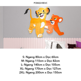  Tranh mica EPeBen dán tường nổi 3d hình Thế giới vua sư tử decor trang trí Phòng ngủ, Phòng học, Phòng cho bé 