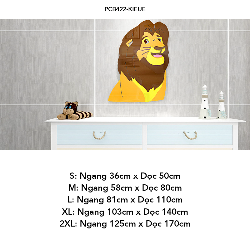  Tranh mica EPeBen dán tường nổi 3d hình Thế giới vua sư tử decor trang trí Phòng ngủ, Phòng học, Phòng cho bé 