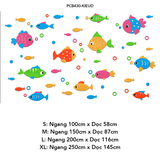  Tranh mica EPeBen dán tường nổi 3d hình Dưới đáy đại dương decor trang trí Phòng tắm, bể bơi, nhà vệ sinh trường mầm non 