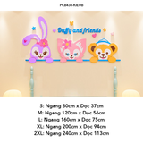  Tranh mica EPeBen dán tường nổi 3d hình Những con thú nhồi bông vui nhộn decor trang trí Phòng ngủ cho bé, Lớp học 
