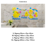  Tranh mica EPeBen dán tường nổi 3d hình Đàn Gà con tập bơi decor trang trí Phòng ngủ cho bé, Phòng khách, Mẫu giáo 