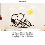  Tranh mica EPeBen dán tường nổi 3d hình Chú chó Snoopy vui nhộn decor trang trí Phòng ngủ cho bé, Phòng khách, Mẫu giáo 