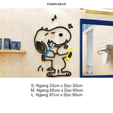  Tranh mica EPeBen dán tường nổi 3d hình Chú chó Snoopy vui nhộn decor trang trí Phòng ngủ cho bé, Phòng khách, Mẫu giáo 