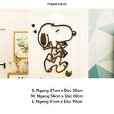  Tranh mica EPeBen dán tường nổi 3d hình Chú chó Snoopy vui nhộn decor trang trí Phòng ngủ cho bé, Phòng khách, Mẫu giáo 