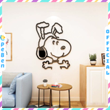  Tranh mica EPeBen dán tường nổi 3d hình Chú chó Snoopy vui nhộn decor trang trí Phòng ngủ cho bé, Phòng khách, Mẫu giáo 