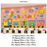  Tranh mica EPeBen dán tường nổi 3d hình Tàu hỏa đến rồi decor trang trí Phòng ngủ cho bé, Lớp Mẫu giáo, Mầm non 