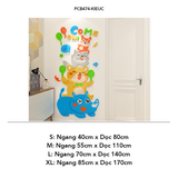  Tranh mica EPeBen dán tường nổi 3d hình Tình bạn muôn loài decor trang trí Phòng ngủ cho bé, Phòng khách, Mẫu giáo 