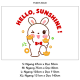  Tranh mica EPeBen dán tường nổi 3d Thỏ Welcome Happy trang trí Cửa Hàng, Quán Café, Shop Thời Trang 