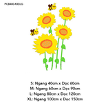  Tranh mica EPeBen dán tường nổi 3d hình Cánh đồng hoa hướng dương decor trang trí Phòng ngủ cho bé, Lớp Học Mẫu giáo, Chân Tường 