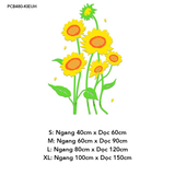  Tranh mica EPeBen dán tường nổi 3d hình Cánh đồng hoa hướng dương decor trang trí Phòng ngủ cho bé, Lớp Học Mẫu giáo, Chân Tường 