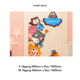  Tranh mica EPeBen dán tường nổi 3d hình Mèo Welcome Chào Đón decor trang trí Phòng ngủ cho bé, Lớp Học Mẫu giáo, Mầm non 