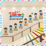  Tranh mica EPeBen dán tường nổi 3d Hình Bậc Thang Học Tập trang trí Phòng cho bé, Phòng khách, Mầm Non, Mẫu Giáo 