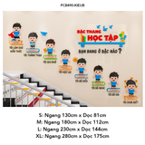  Tranh mica EPeBen dán tường nổi 3d Hình Bậc Thang Học Tập trang trí Phòng cho bé, Phòng khách, Mầm Non, Mẫu Giáo 
