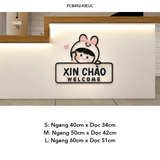 Tranh mica EPeBen dán tường nổi 3d Hình Welcome, Xin Chào trang trí Cửa Hàng, Quán Ăn, Shop Thời Trang 