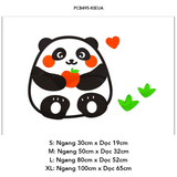  Tranh mica EPeBen dán tường nổi 3d hình Gấu trúc hạnh phúc decor trang trí Phòng cho bé, Phòng khách, Phòng ngủ Mẫu giáo 