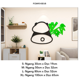  Tranh mica EPeBen dán tường nổi 3d hình Gấu trúc hạnh phúc decor trang trí Phòng cho bé, Phòng khách, Phòng ngủ Mẫu giáo 
