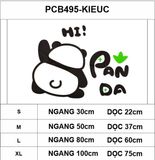  Tranh mica EPeBen dán tường nổi 3d hình Gấu trúc hạnh phúc decor trang trí Phòng cho bé, Phòng khách, Phòng ngủ Mẫu giáo 
