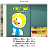  Tranh mica EPeBen dán tường nổi 3d Hình Xin Chào, Thanh You, Good Day trang trí Cửa Hàng, Quán Ăn, Shop Thời Trang 