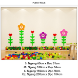  Tranh mica EPeBen dán tường nổi 3d Vườn Hoa Tình Yêu trang trí Phòng ngủ, Phòng khách,Mầm Non 