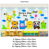  Tranh mica EPeBen dán tường nổi 3d Mỗi ngày vui vẻ trang trí Phòng cho bé, Phòng ngủ 