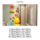  Tranh mica EPeBen dán tường nổi 3d Chú Gấu Pooh trang trí Phòng cho bé, Phòng ngủ 