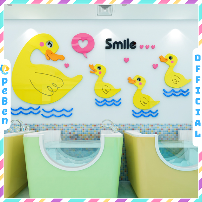  Tranh mica EPeBen dán tường nổi 3d Sự thú vị dưới lòng đại dương trang trí Phòng cho bé, Phòng ngủ 