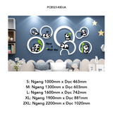  Tranh mica EPeBen dán tường nổi 3d Thế giới gấu trúc trang trí Phòng cho bé, Phòng ngủ 