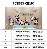  Tranh mica EPeBen dán tường nổi 3d Thế giới gấu trúc trang trí Phòng cho bé, Phòng ngủ 