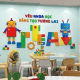  Tranh mica EPeBen dán tường nổi 3d Tương lai công nghệ trang trí Phòng cho bé, phòng ngủ 