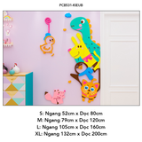  Tranh mica EPeBen dán tường nổi 3d hình Thế giới động vật vui nhộn decor trang trí Phòng cho bé, Phòng ngủ, Mẫu giáo 