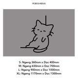  Tranh mica EPeBen dán tường nổi 3d Chú mèo lười trang trí Phòng cho bé, Phòng khách 