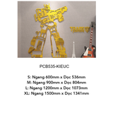  Tranh mica EPeBen dán tường nổi 3d Robot biến hình trang trí Phòng cho bé, Phòng khách 