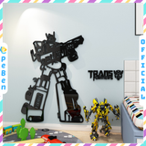  Tranh mica EPeBen dán tường nổi 3d Robot biến hình trang trí Phòng cho bé, Phòng khách 