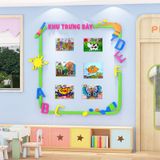  Tranh mica EPeBen dán tường nổi 3d Khung Trưng Bài Tác Phẩm Của Bé Decor Trang Trí Mầm Non, Lớp Mẫu Giáo Cho Bé 
