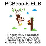  Tranh mica EPeBen dán tường nổi 3d hình Động vật vui nhộn Trang Trí Phòng Cho Bé,Mẫu Giáo, Lớp Học 