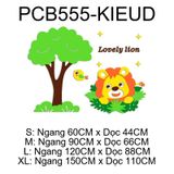  Tranh mica EPeBen dán tường nổi 3d hình Động vật vui nhộn Trang Trí Phòng Cho Bé,Mẫu Giáo, Lớp Học 