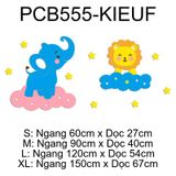  Tranh mica EPeBen dán tường nổi 3d hình Động vật vui nhộn Trang Trí Phòng Cho Bé,Mẫu Giáo, Lớp Học 