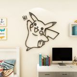  Tranh mica EPeBen dán tường nổi 3d hình Pikachu vàngTrang Trí Phòng Cho Bé,Mẫu Giáo, Lớp Học 