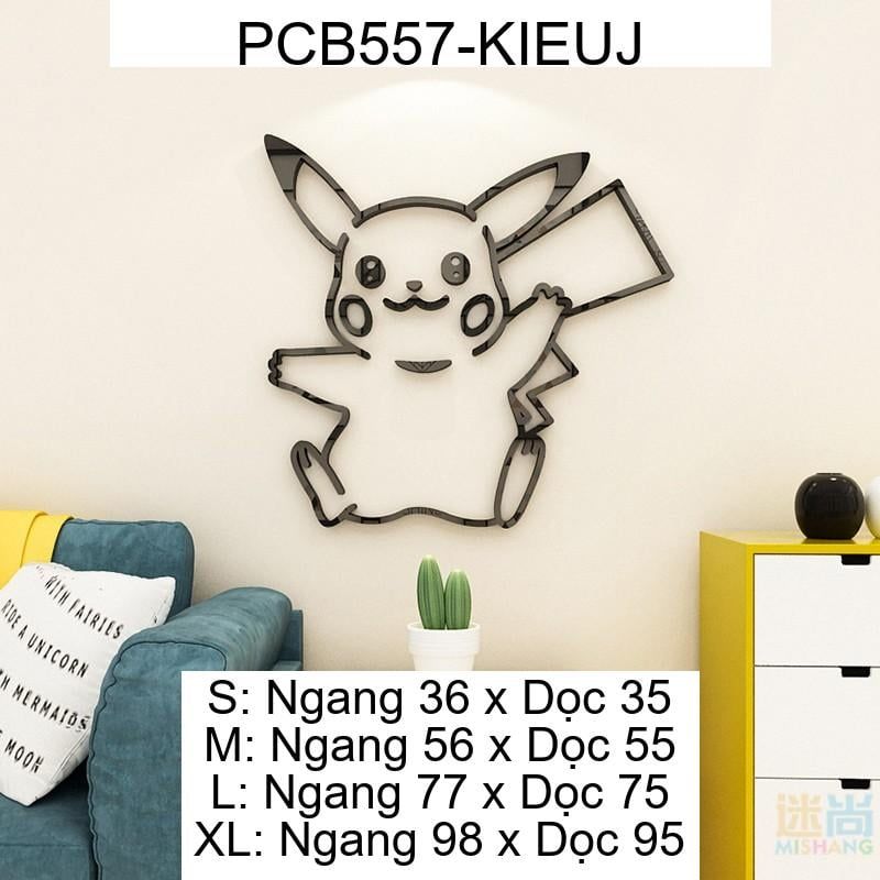  Tranh mica EPeBen dán tường nổi 3d hình Pikachu vàngTrang Trí Phòng Cho Bé,Mẫu Giáo, Lớp Học 