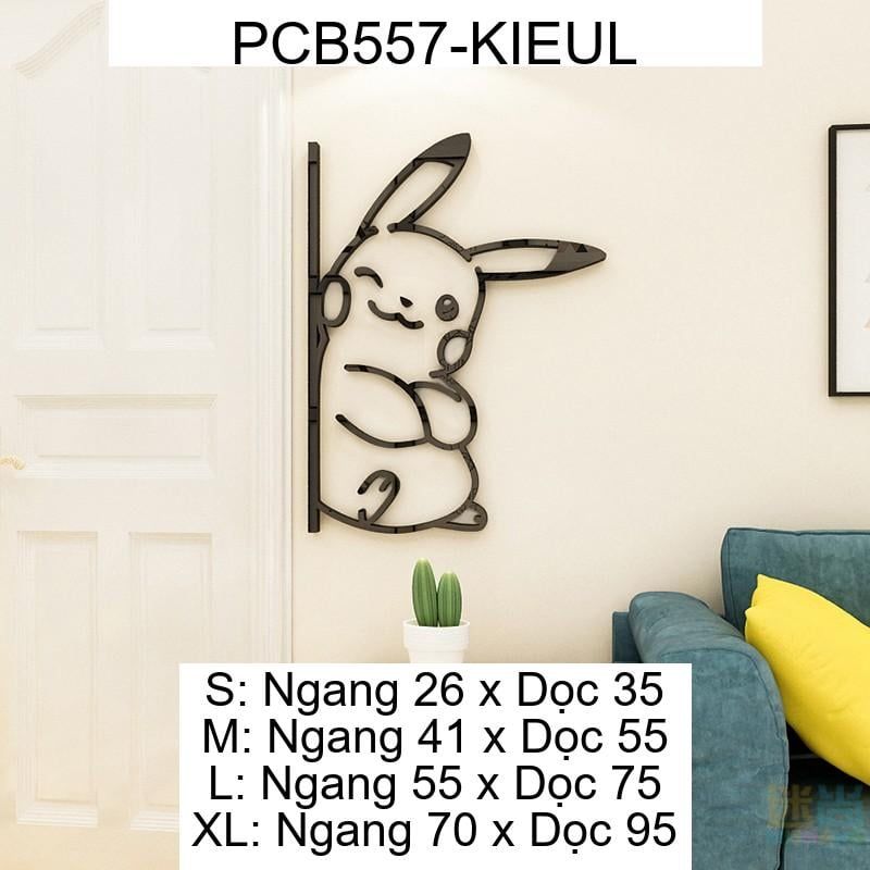  Tranh mica EPeBen dán tường nổi 3d hình Pikachu vàngTrang Trí Phòng Cho Bé,Mẫu Giáo, Lớp Học 