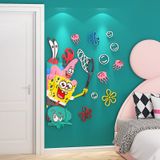  Tranh mica EPeBen dán tường nổi 3d hình SpongeBob  Trang Trí Phòng Cho Bé,Mẫu Giáo, Lớp Học 